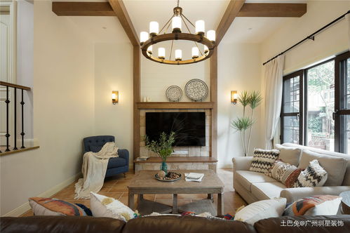 279㎡美式田園別墅豪宅裝修效果案例賞析 構(gòu)筑溫馨鄉(xiāng)村之家的實(shí)景圖鑒